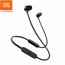 JBL 入耳式蓝牙无线耳机 (黑) 金属钛振膜 跑步磁吸式带麦  T115BT