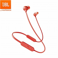 JBL 入耳式蓝牙无线耳机 (红) 金属钛振膜 跑步磁吸式带麦  T115BT