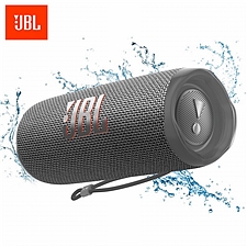 JBL 音乐万花筒6代 便携式蓝牙音箱 低音炮 (灰) 防水防尘 赛道扬声器 独立高音单元  FLIP6