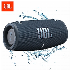 JBL 音乐战鼓三代 便携式蓝牙音箱 户外音箱 (蓝) 低音炮四扬声器系统IP67级防尘防水  XTREME3