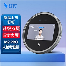 钉钉 人脸识别智能考勤机 (深空灰)  M2 PRO