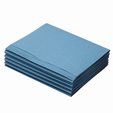 优玛仕 热熔装订封套 (透明面蓝纸) 100册/盒  A4 背宽1mm