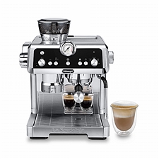 德龙 骑士系列 半自动咖啡机 感应研磨 智能压粉 专业3孔蒸汽杆  EC9355.M