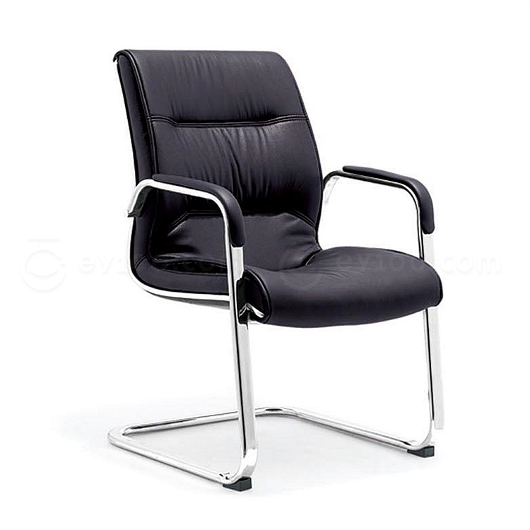 集大 牛皮办公椅 (黑) W570*D710*H940mm  CH-113C