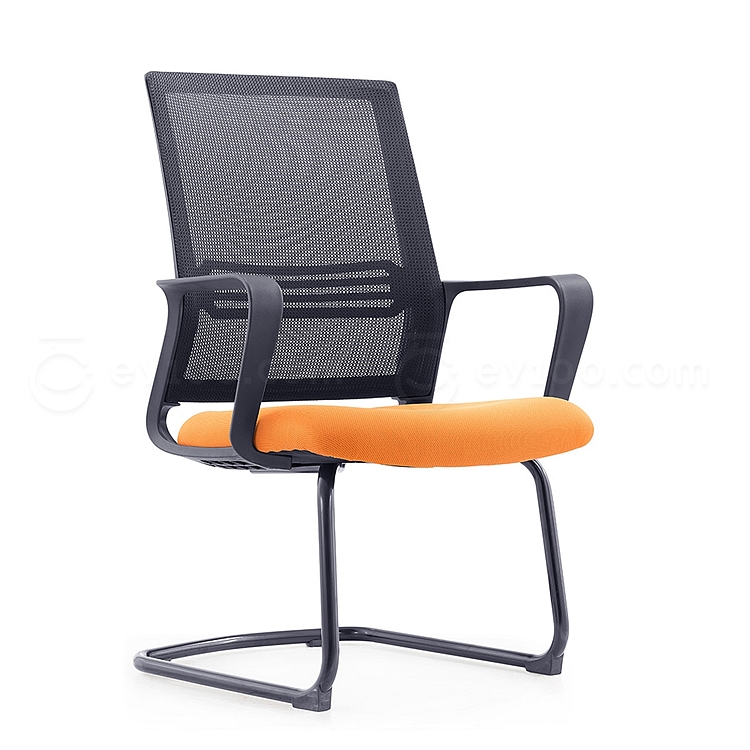 集大 弓形办公椅 (黑背橙座) W580*D560*H930mm  CH-191C