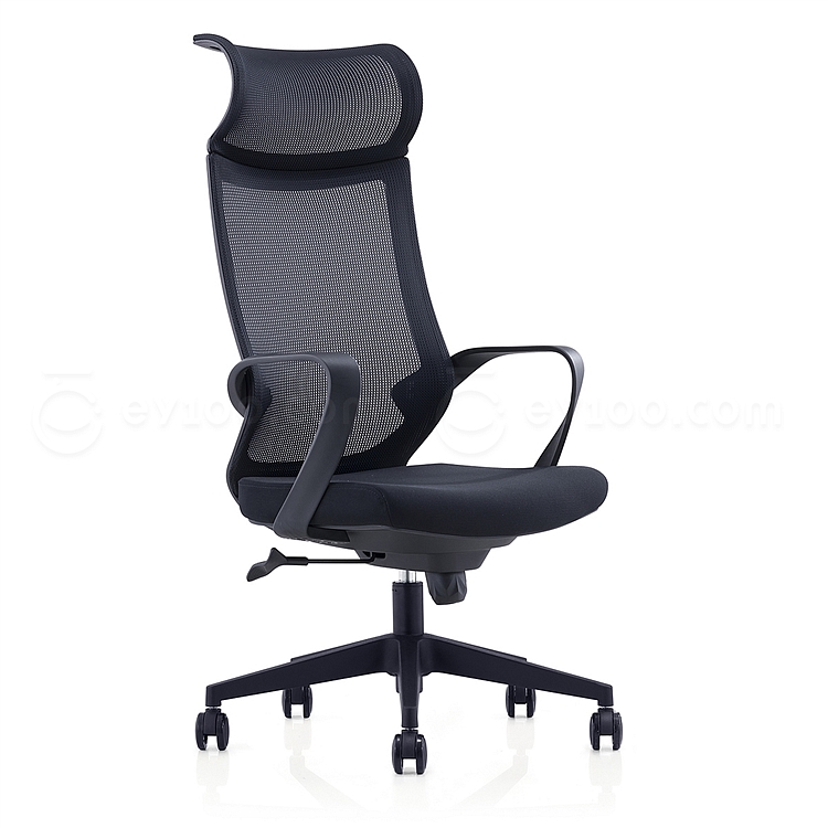 集大 办公椅 (黑) W570*D660*H1185-1285mm  CH-193A