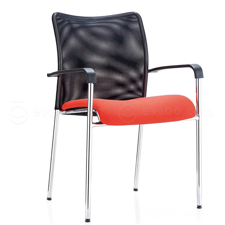集大 培训椅 (黑背红座) W490*D570*H900mm  CH-046C