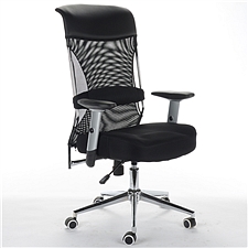 国产 顺发记忆棉舒适主管椅(特价) 黑+黑腰靠  JM1633A