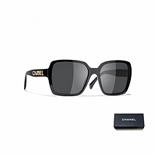 香奈儿 CHANEL女士方框太阳眼镜 (黑色)  CH5408 C622S4