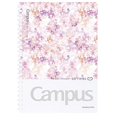 国誉 Campus水彩絮语软线圈笔记本 (粉) A5/50页  WSG-SRDA550P