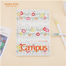 国誉 Campus软线圈本笔记本(加藤木) (透明线圈) A5