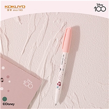 国誉 迪士尼ANTERIQUE 按动中性笔 (粉色笔帽) 萌趣庆典 0.5mm 黑芯  WSG-PR6M3035-1