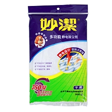 妙洁 多功能静电除尘纸 28*22cm*20张  干用