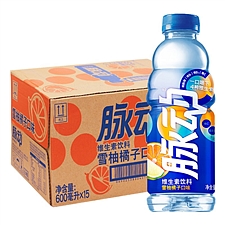 脉动 雪柚橘子味饮料量贩装 600ml*15瓶