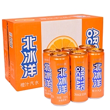 北冰洋 橙汁汽水碳酸饮料量贩装 330ml*24罐