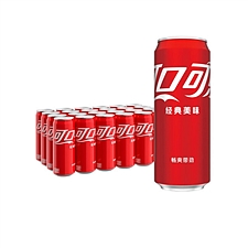 可口可乐 碳酸饮料摩登罐量贩装 330ml*24罐