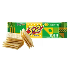 康师傅 3+2苏打夹心饼干 125g  清新柠檬味